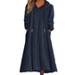 Vestido casual de felpa con capucha para mujer, para estar en casa