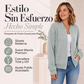 Chaqueta de béisbol de punto informal para mujer