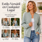 Chaqueta de béisbol de punto informal para mujer