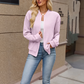 Chaqueta de béisbol de punto informal para mujer