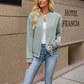Chaqueta de béisbol de punto informal para mujer