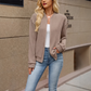 Chaqueta de béisbol de punto informal para mujer