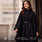 Abrigo capa elegante para mujer con cuello alto✈Envío gratuito