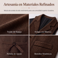 Chaleco de tweed de espiga con solapa vintage para hombre