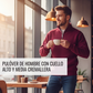 Jersey de cuello alto con cremallera de un cuarto para hombre