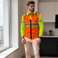 Camiseta de manga larga de alta visibilidad para hombre