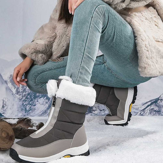 🚚ENVÍO GRATIS👢 50% DE DESCUENTO! ✨ Botas de Nieve para Mujer con Cremallera - Aislamiento Térmico y Suela Antideslizante para Climas Invernales Extremos ❄️