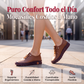 Zapatos casuales de cuero genuino para mujer, mocasines cosidos a mano
