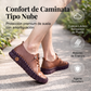 Zapatos casuales de cuero genuino para mujer, mocasines cosidos a mano