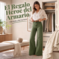 Vaqueros de pierna ancha que estilizan las piernas