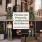 Vaqueros de pierna ancha que estilizan las piernas