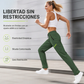 Pantalones deportivos casuales para mujer con bolsillos con cremallera