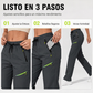 Pantalones deportivos casuales para mujer con bolsillos con cremallera