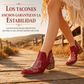🤠 Encanto occidental | Botines de tacón grueso bordados con escote en V para mujer ⚡ Envío gratuito