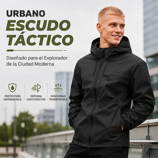 ⌛STOCK LIMITADO⌛Chaqueta con capucha impermeable para exterior para hombre