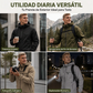 Chaqueta con capucha impermeable para exterior para hombre