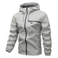 Chaqueta con capucha impermeable para exterior para hombre