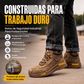 Zapatos de seguridad para hombre con puntera de acero antiimpactos