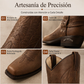 Botas vaqueras occidentales de punta cuadrada para hombre