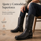 Botas vaqueras occidentales de punta cuadrada para hombre