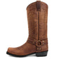 Botas vaqueras occidentales de punta cuadrada para hombre