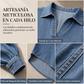 ⏰🔥 ¡OFERTA 50% OFF! 👖✨ Camisa de Denim Oversized para Mujer – Manga Murciélago, Tejido Suave y Bajo Asimétrico con Estilo Moderno