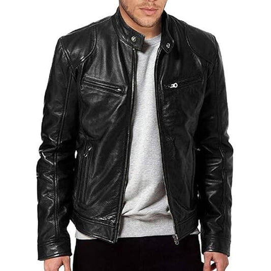 💥-50% AHORRO💥Chaqueta de cuello alto con cremallera de moda para hombre