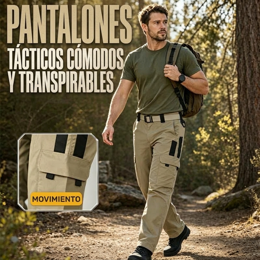 ⏰🔥 ¡OFERTA 50% OFF! 👖🏕️ Pantalones Cargo Tácticos para Hombre – Múltiples Bolsillos, Corte Cómodo y Diseño Outdoor Resistente