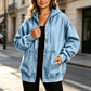 ⏰🔥 ¡50% OFF POR TIEMPO LIMITADO! 🧥✨ Chaqueta Vaquera con Capucha para Mujer – Corte Oversize, Cómoda y Versátil para Otoño e Invierno