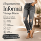 ⏰🔥 ¡50% OFF POR TIEMPO LIMITADO! 👖✨ Vaqueros Rotos Desgastados Retro para Mujer – Estilo Vintage, Ajuste Cómodo y Look Casual con Mucha Personalidad