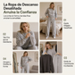 Conjunto de chándal de dos piezas de mezcla de algodón de peso pesado para mujer, con chaqueta con cremallera y pantalones de pierna ancha