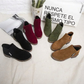 Botines de tacón bajo para mujer con cremallera lateral