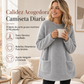 ⏰🔥 ¡50% OFF POR TIEMPO LIMITADO! 🧥✨ Top Cálido de Manga Larga para Mujer – Forro Suave, Bolsillos Prácticos y Comodidad Otoñal