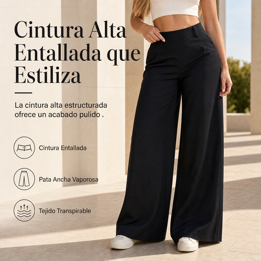 ⏰🔥 ¡50% OFF POR TIEMPO LIMITADO! 👖 Pantalones de Sastre para Mujer de Cintura Alta y Pierna Ancha – Elegancia, Comodidad y Estilo Todo el Día ✨
