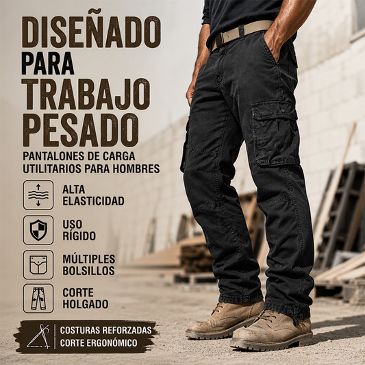 ⏰🔥 ¡OFERTA 50% OFF! 👖✨Pantalones cargo tácticos para hombre con múltiples bolsillos