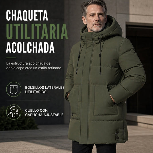 ⏰🔥 50% OFF + ENVÍO GRATIS🚚🧥 Abrigo Acolchado de Invierno para Hombre – Diseño Grueso y Cálido, Bolsillos Funcionales y Ajuste Cómodo hasta 8XL ❄️✨