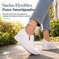 🔥50% OFF🔥 Zapatos de mujer de piel suave sin cordones con suela plana antideslizante y aumento de altura oculto