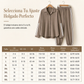 🔥 ¡50% DE DESCUENTO! ✨Conjunto de dos piezas para mujer – camisa oversize de botones y pantalón jogger con rayas laterales