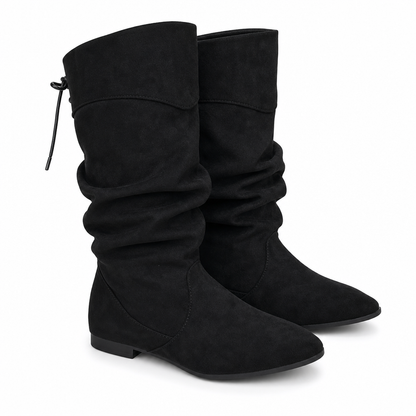 📢50% DESCUENTO📢Botas de media caña desaliñadas con cordones para mujer