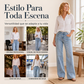 👖🔥 ¡50% OFF POR TIEMPO LIMITADO! Jeans de Pierna Ancha para Mujer con Costuras Delanteras – Cómodos, Favorecedores y Modernos ✨