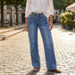 👖🔥 ¡50% OFF POR TIEMPO LIMITADO! Jeans de Pierna Ancha para Mujer con Costuras Delanteras – Cómodos, Favorecedores y Modernos ✨