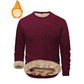 ⏰🔥 ¡50% OFF POR TIEMPO LIMITADO! 🧥 Sudadera de Cuello Redondo con Forro de Pana para Hombre – Calidez Superior, Estilo Elegante y Comodidad Todo el Día