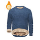 ⏰🔥 ¡50% OFF POR TIEMPO LIMITADO! 🧥 Sudadera de Cuello Redondo con Forro de Pana para Hombre – Calidez Superior, Estilo Elegante y Comodidad Todo el Día