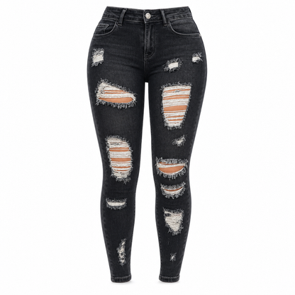⏰🔥 ¡50% OFF POR TIEMPO LIMITADO! 👖 Vaqueros de Talle Alto para Mujer – Alta Elasticidad, Ajuste Esculpido y Estilo Desgastado ✨