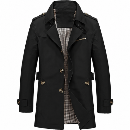 🍂 RENUEVA CLOSET🍂 Chaqueta cortavientos de algodón puro para hombre – ideal para trabajo y entretiempo