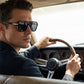 Gafas de sol de moda cuadradas retro para hombre