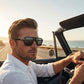 Gafas de sol de moda cuadradas retro para hombre