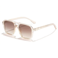 Gafas de sol de moda cuadradas retro para hombre