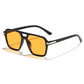 Gafas de sol de moda cuadradas retro para hombre