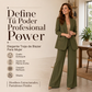 🔥 50% OFF + ENVÍO GRATIS 👩‍💼 Conjunto Mujer de Chaqueta de Traje con Cuello Chal y Pantalón Ancho – Elegante, Cómodo y Sofisticado ✨